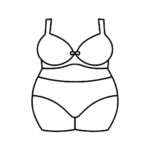 conjunto lingerie plus size ilustracao