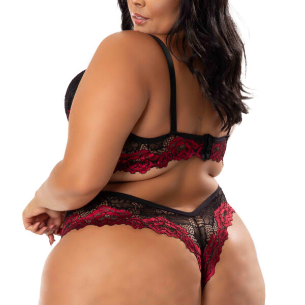 Lingerie em renda bicolor Plus size - Image 2